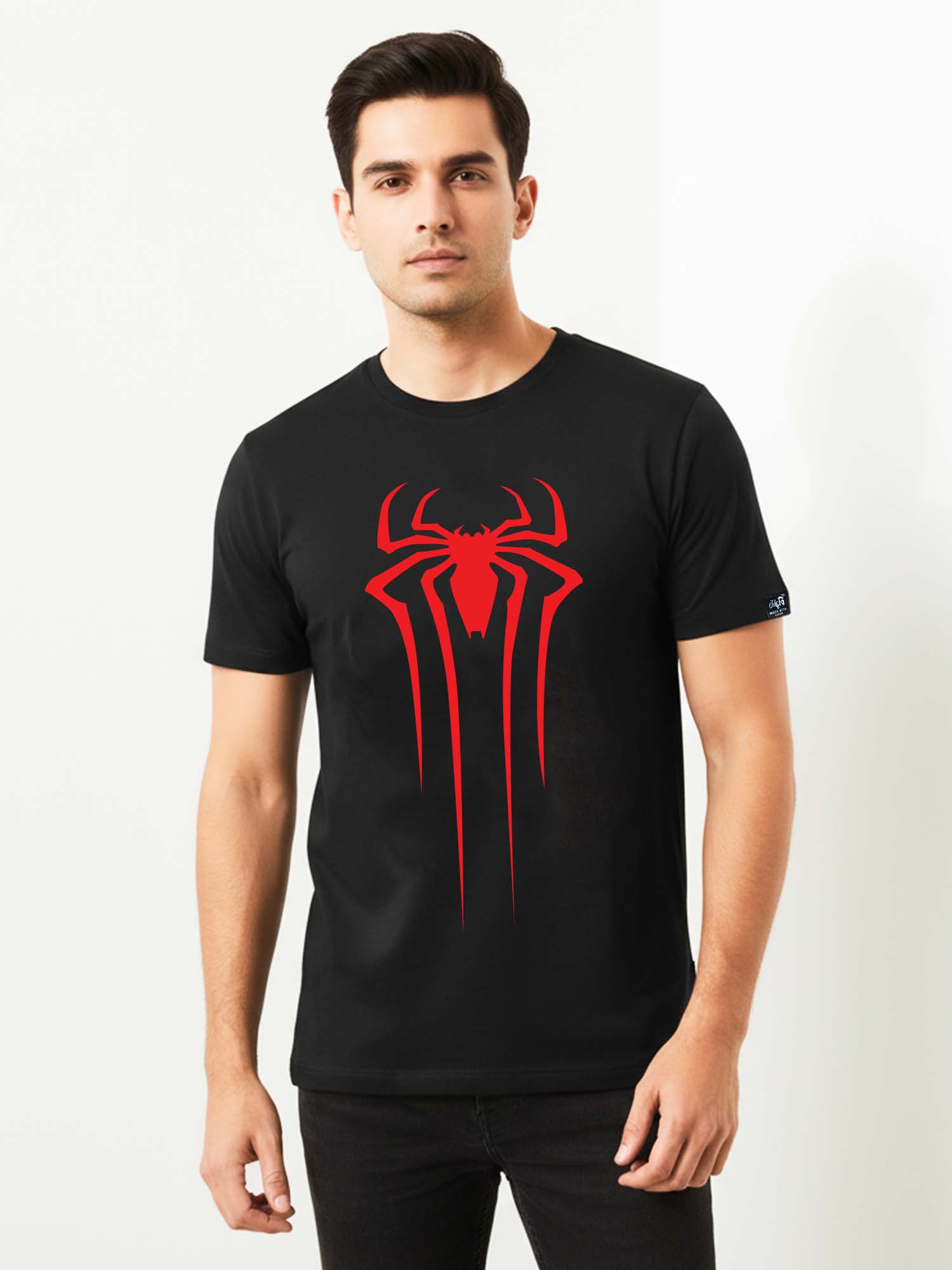 Spider Man Red Spider Logo Graphic T-shirt - Image 2