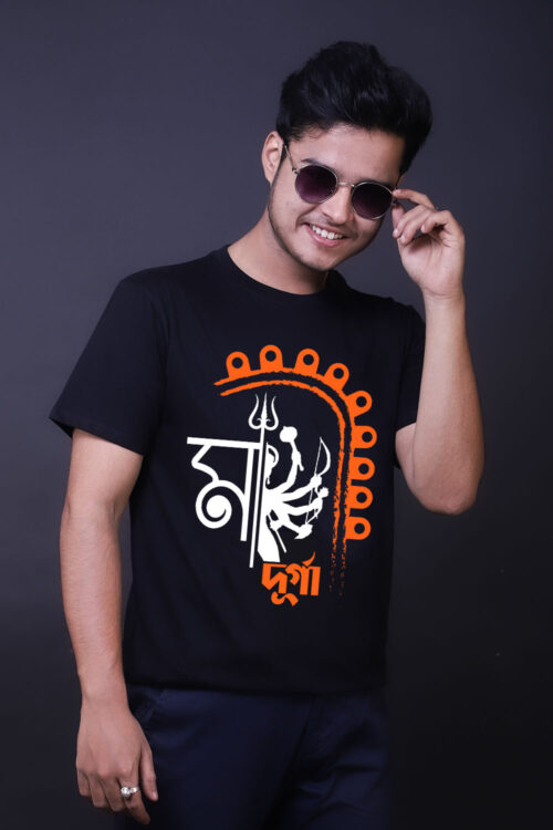 Maa Durga Atchala Theme Graphic T-shirt