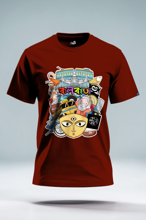Doodle Kolkata Bengali Tshirt
