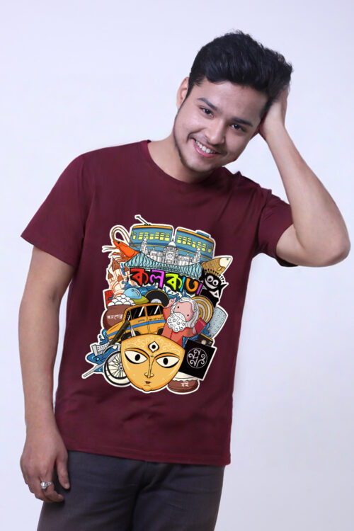 Doodle Kolkata Bengali Tshirt
