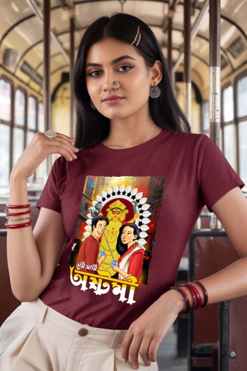 Maha Ashtami Durga Puja Bengali Graphic Tshirt