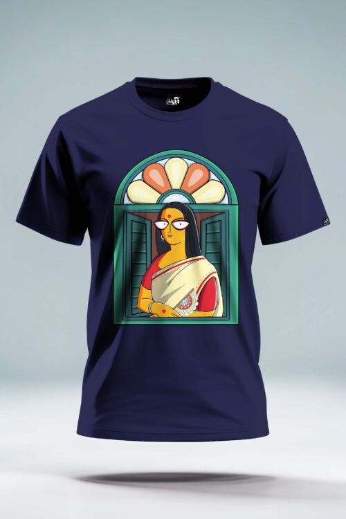 Bengali Monalisa Women's T-shirt - Image 3