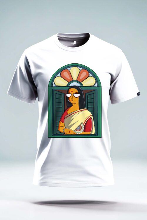 Bengali Monalisa Women's T-shirt - Image 5