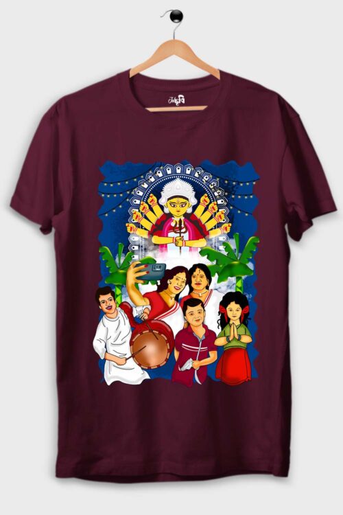 Durga Puja Mondop theme Graphic T-shirt
