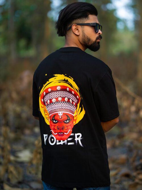 Theyyam Graphic Oversized Tshirt - Image 3