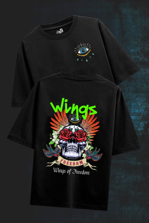 Wings of freedom Oversized Tshirt - Image 2