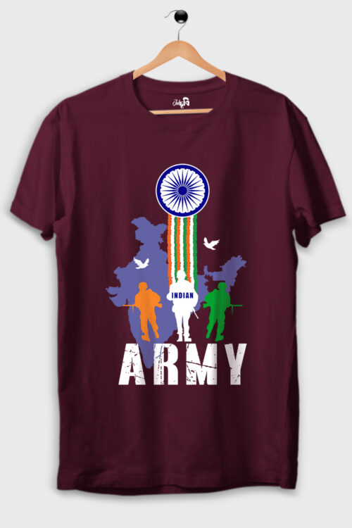 The INDIAN ARMY Printed T-shirt - Image 4