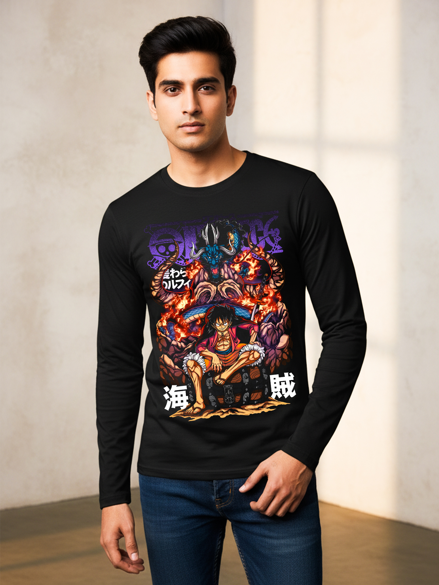 Anime Graphic Full Sleeve T-shirt (1) - Image 2