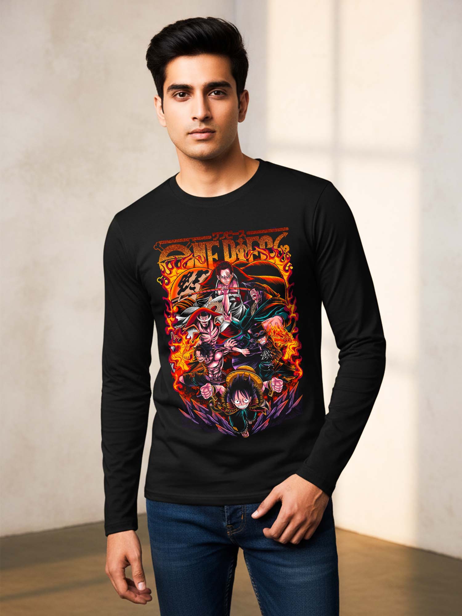 Anime Graphic Full Sleeve T-shirt (3) - Image 2