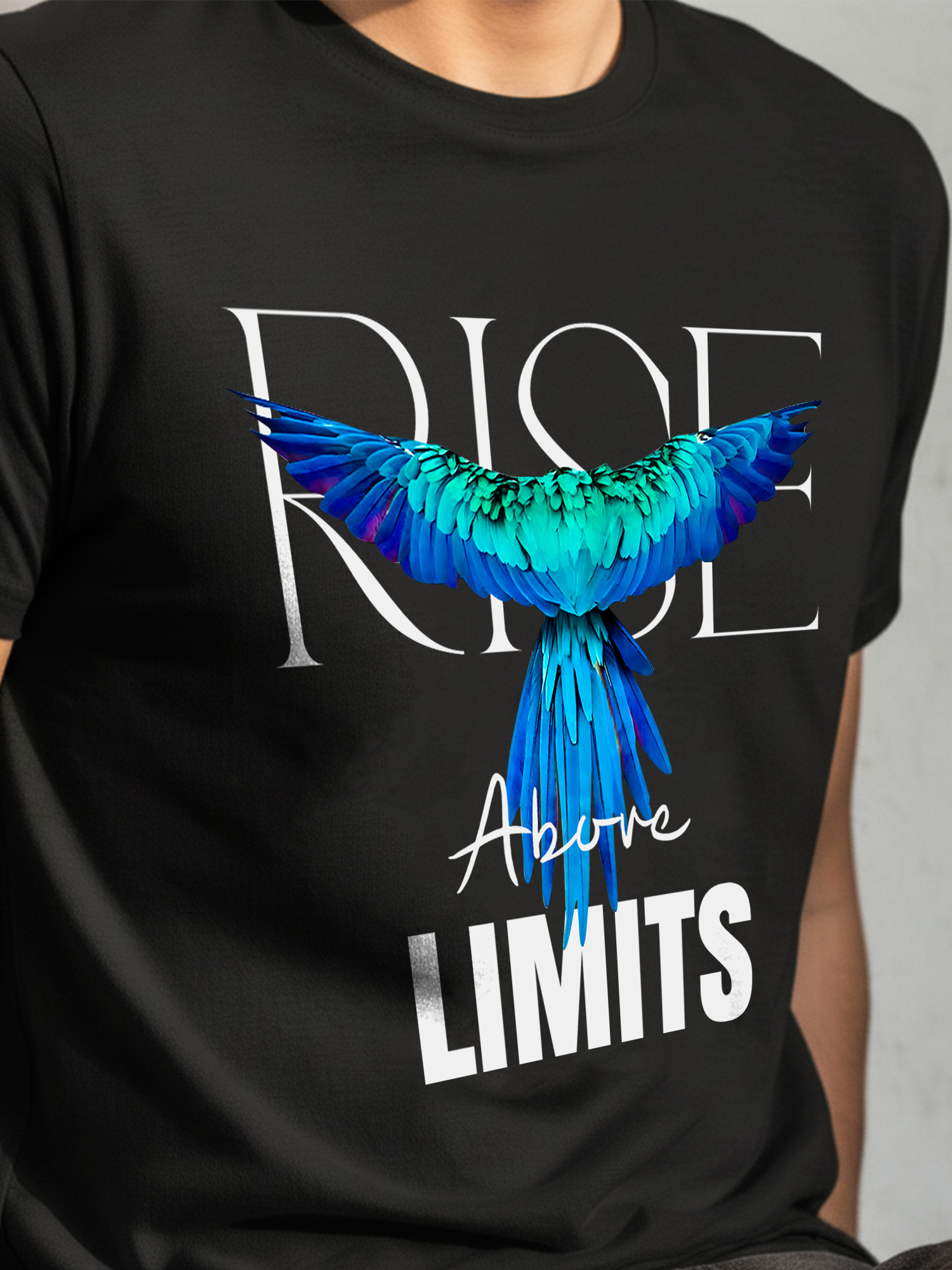 Rise Above limits Graphic T-shirt - Image 2