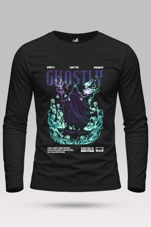 Ghostly Full sleeve Graphic T-shirt