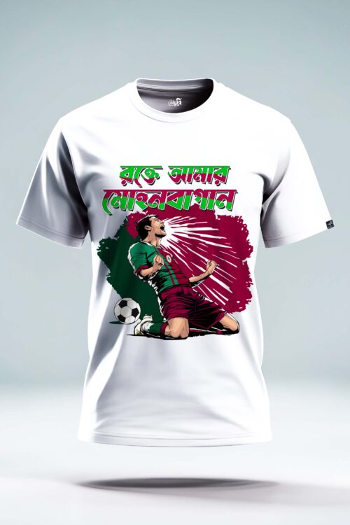Rokte amar Mohun Bagan graphic T-shirt