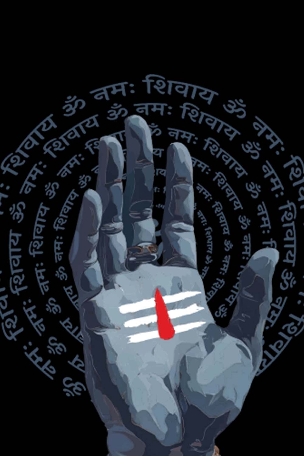 Rudra Abhaya Oversized T-shirt - Image 2