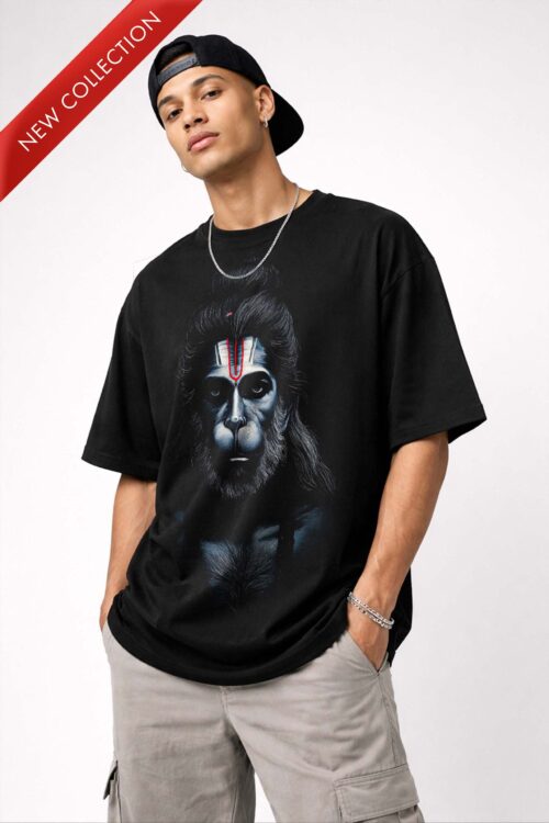 Hanuman Aura Oversized Graphic T-shirt