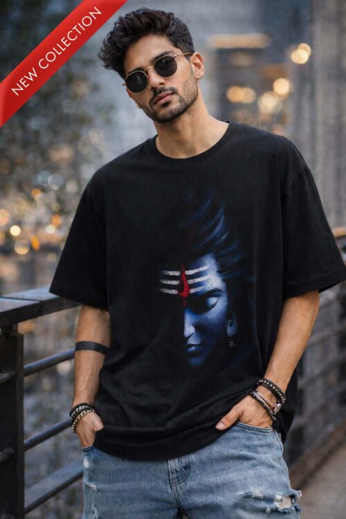 Lord Shiva Oversized Graphic T-shirt