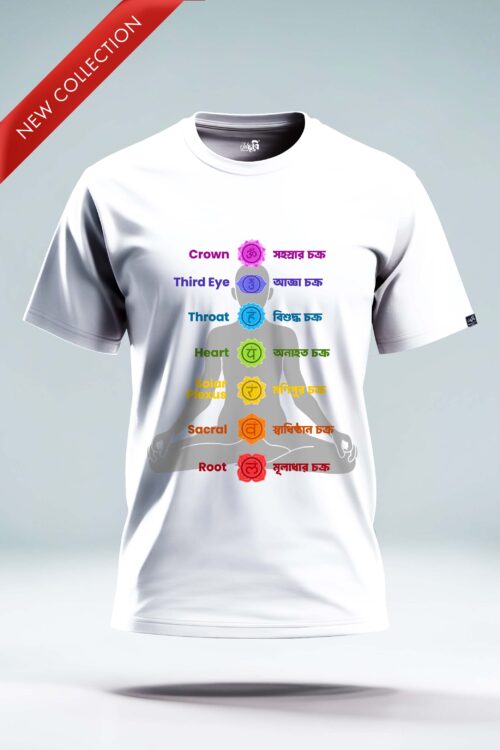 Seven Chakras Bengali meaning T-shirt