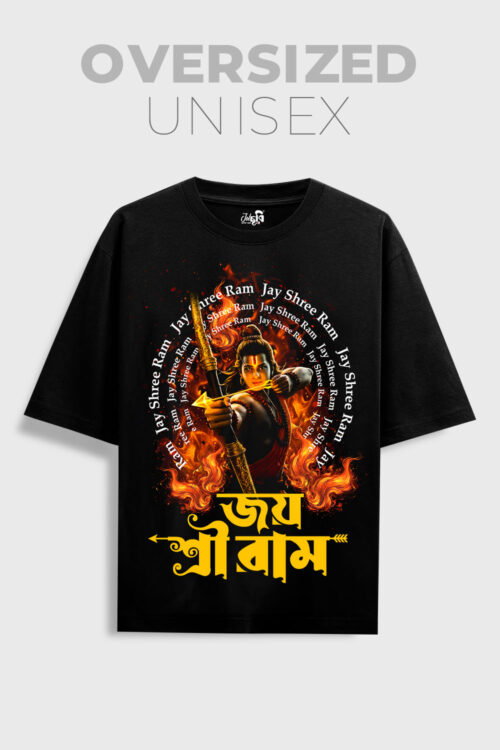 Jai Shree Ram Oversized Graphic T-shirt
