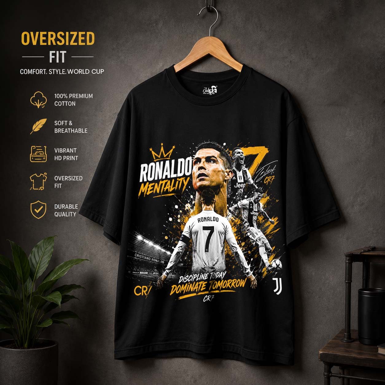 Cristiano Ronaldo World cup Oversized T-shirt
