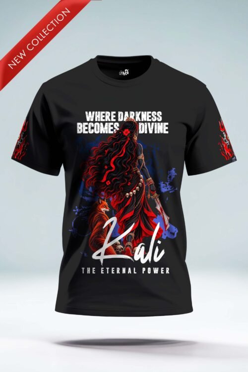 JOLCHOBI Maa Kali Whare Darkness Mecomes Divine T-shirt