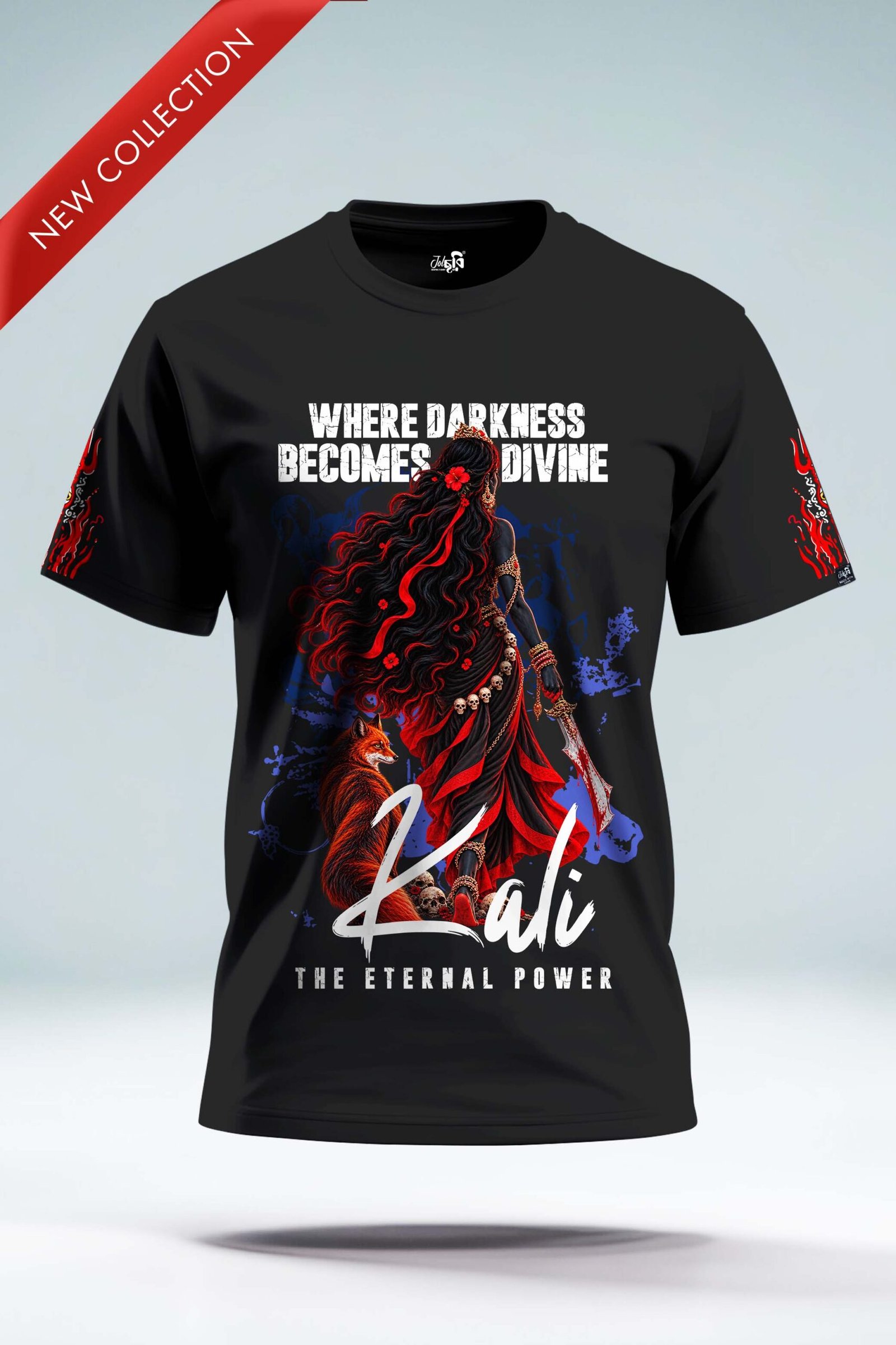 JOLCHOBI Maa Kali Whare Darkness Mecomes Divine T-shirt