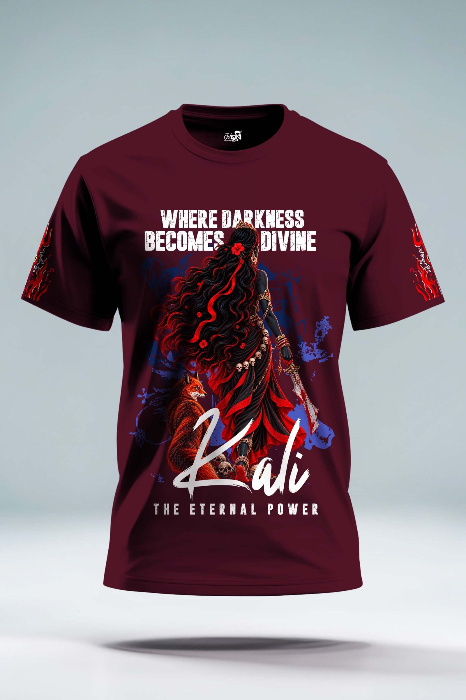 JOLCHOBI Maa Kali Whare Darkness Mecomes Divine T-shirt - Image 5