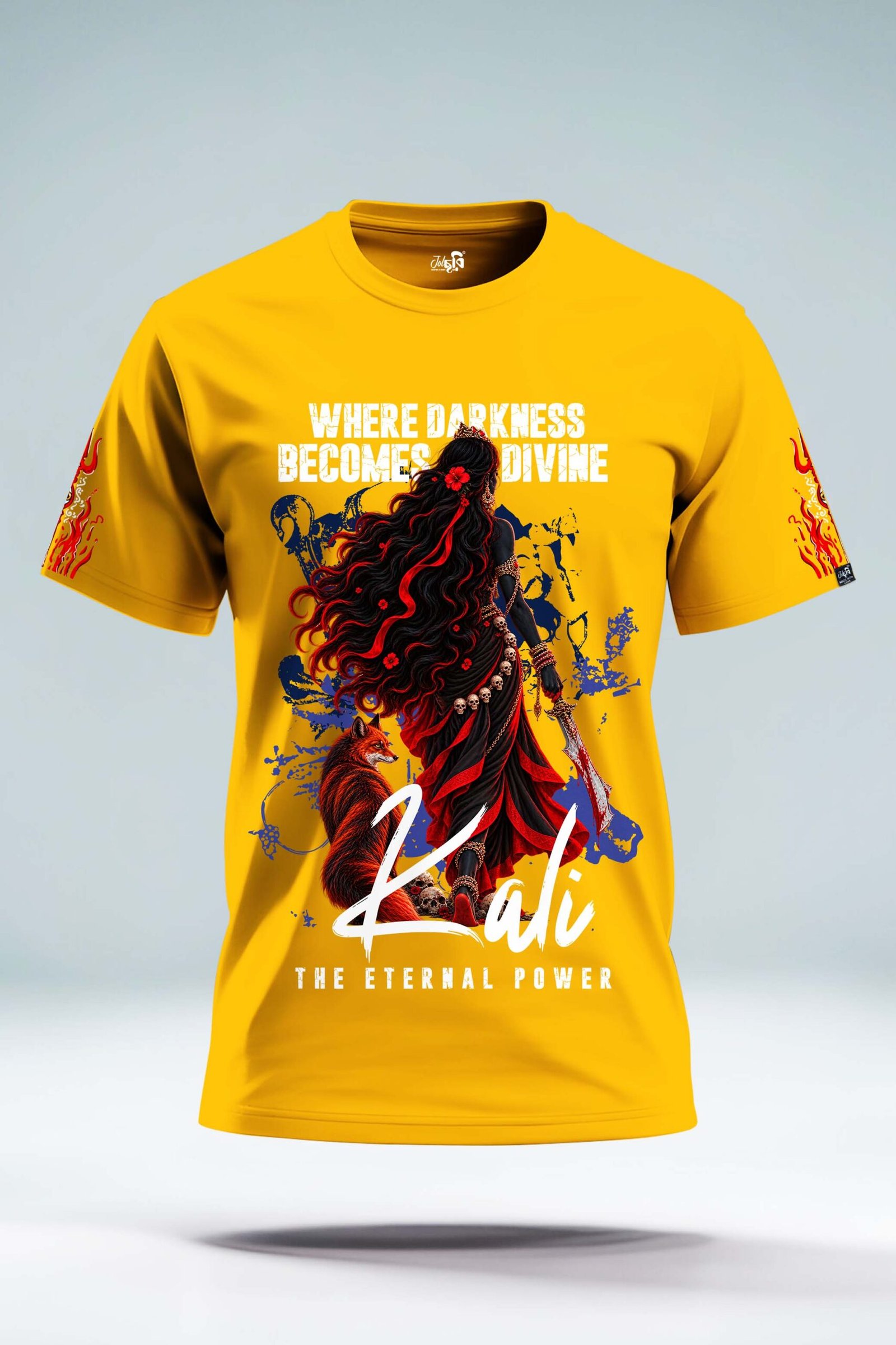 JOLCHOBI Maa Kali Whare Darkness Mecomes Divine T-shirt - Image 3